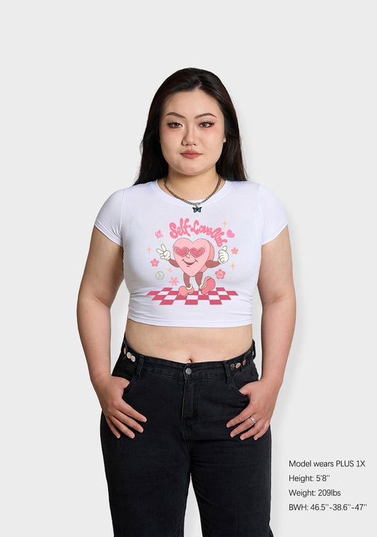 Curvy I Love Me Self Love Club Baby Tee