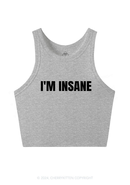 Im Insane Y2K Valentine's Day Crop Tank Top Cherrykitten