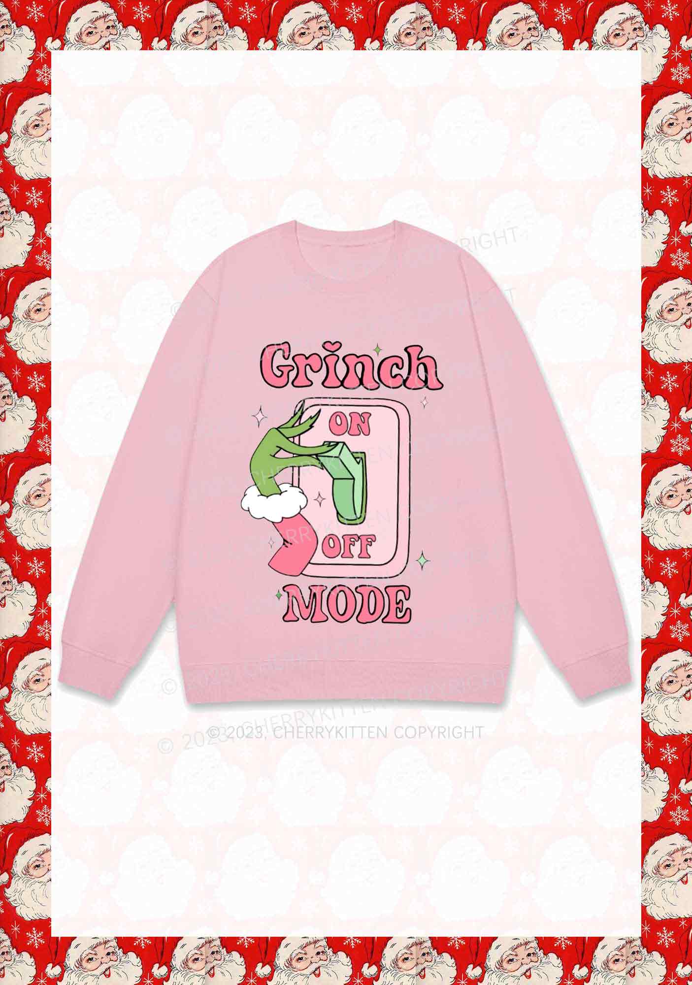 On Off Mode Christmas Y2K Sweatshirt Cherrykitten