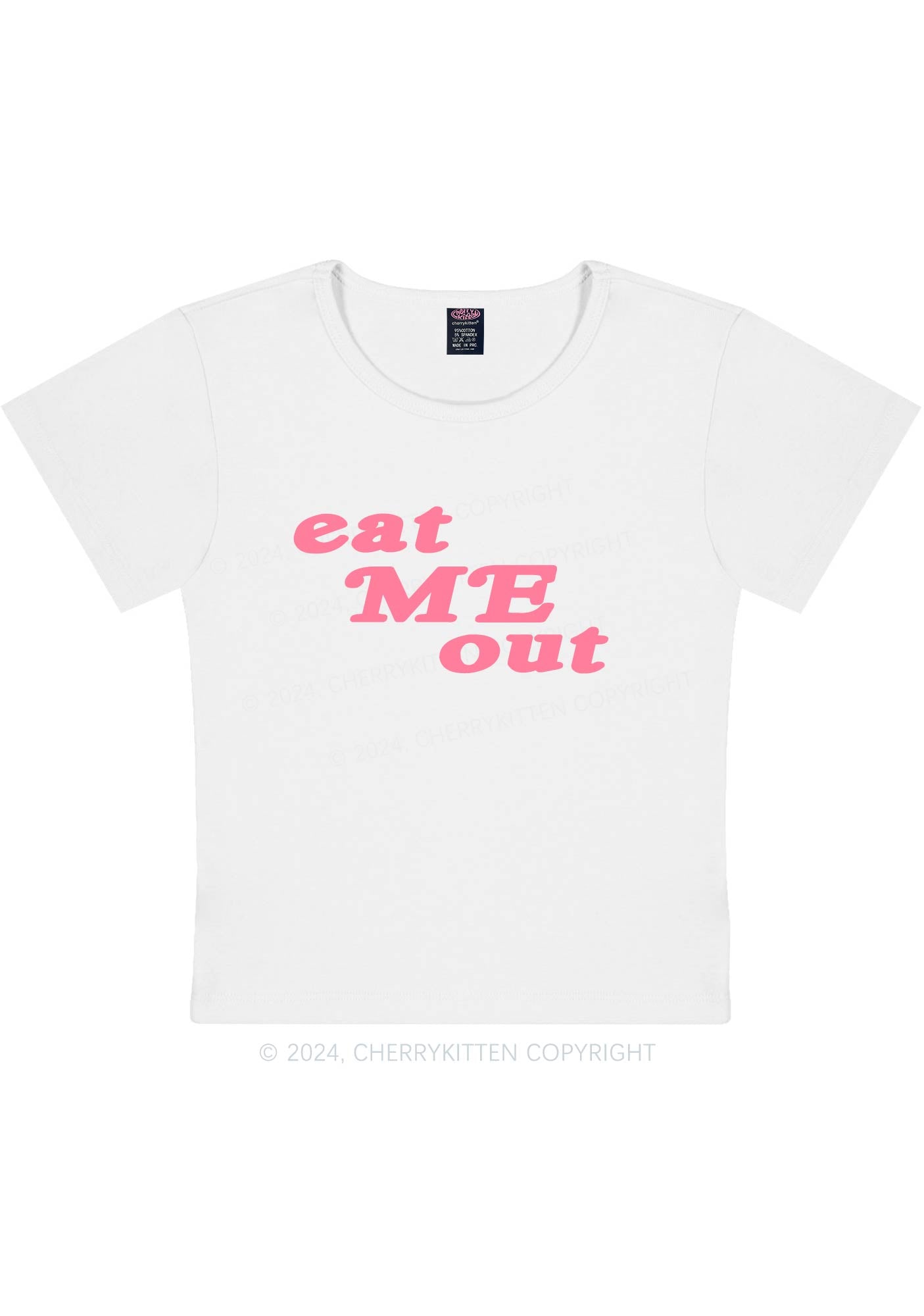 Curvy Eat Me Out Y2K Baby Tee Cherrykitten