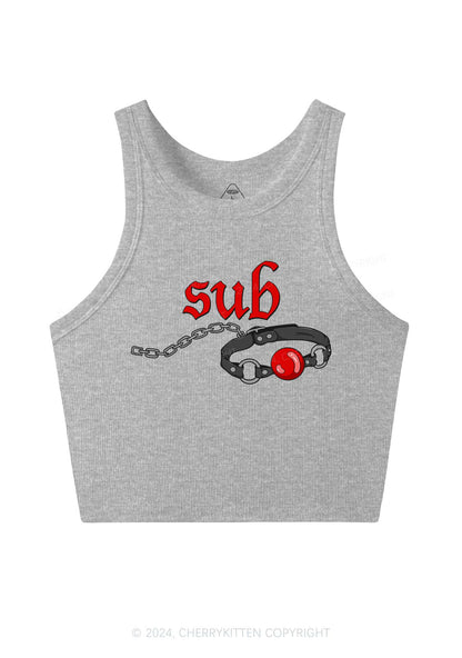 Sub Handcuffs Y2K Crop Tank Top Cherrykitten