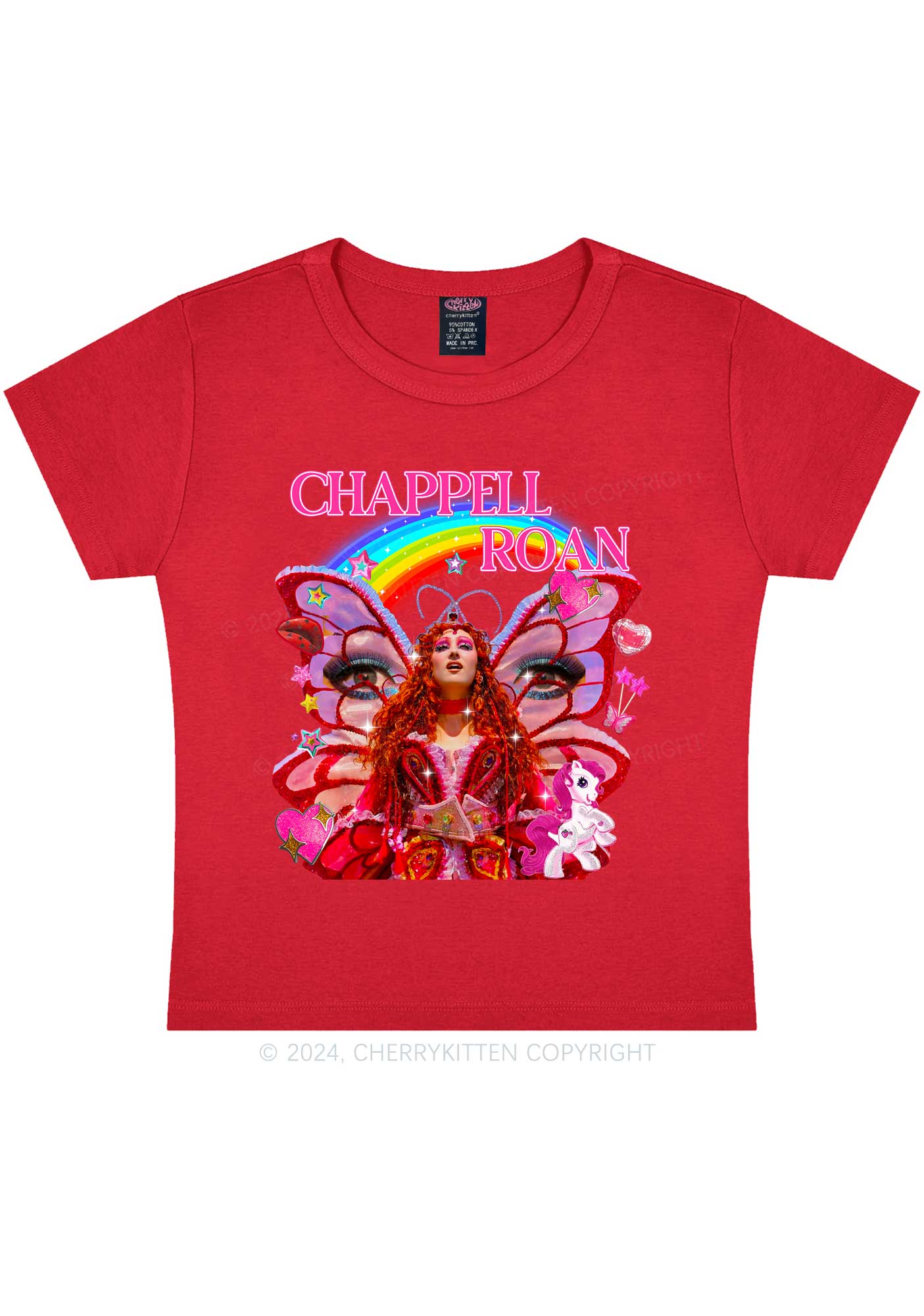 CR Fairy Tour Y2K Baby Tee Cherrykitten