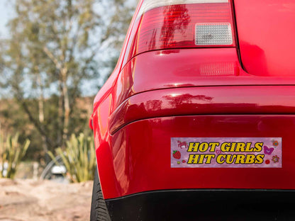 Hot Girls Hit Curbs Y2K Car Bumper Magnet Cherrykitten