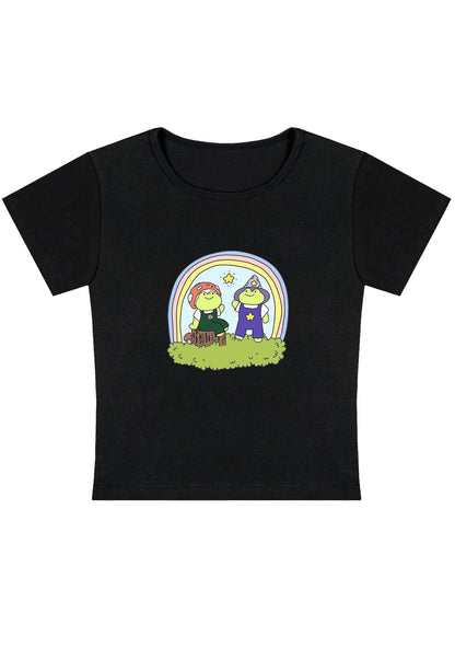 Frog Land Y2K Baby Tee