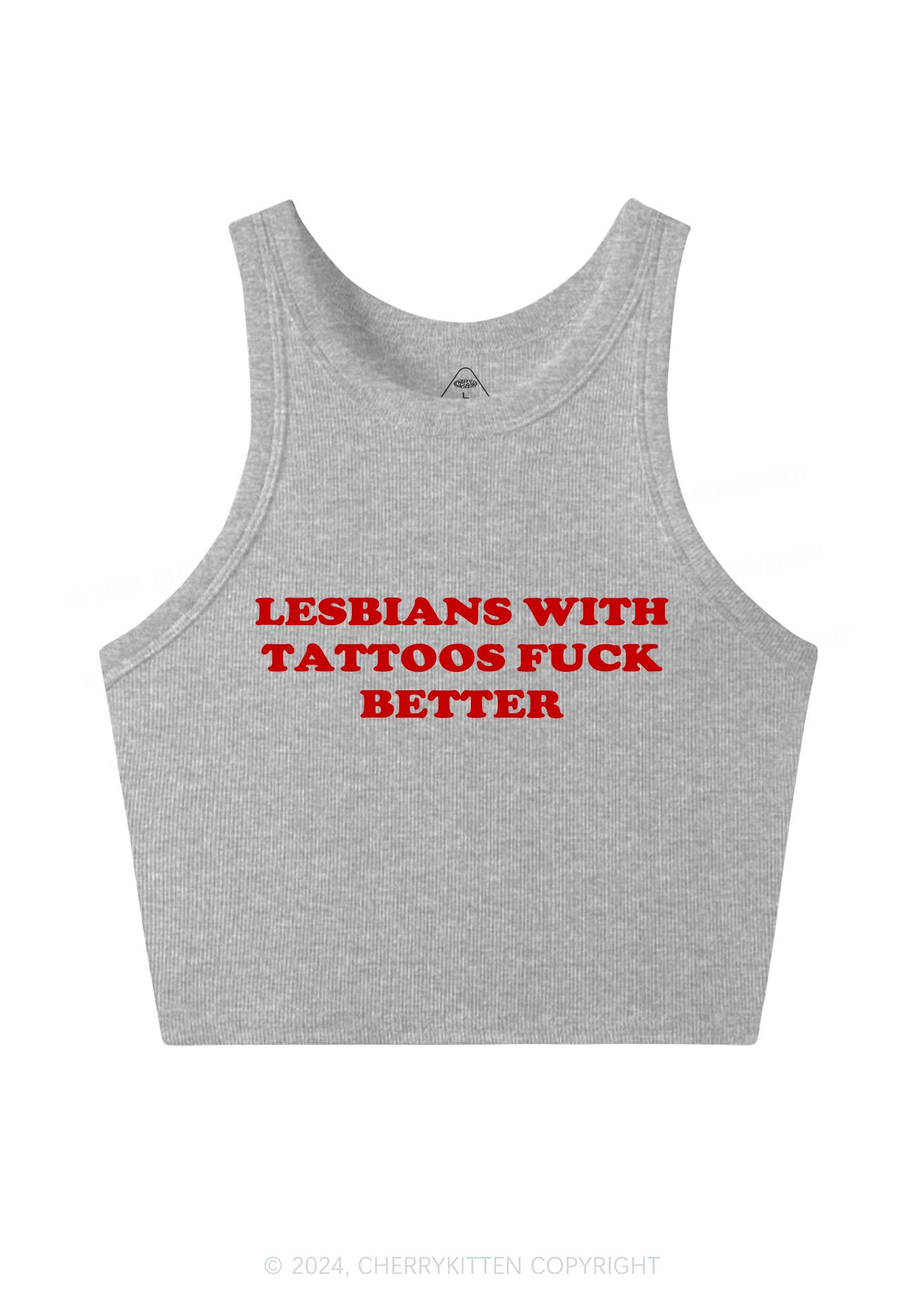 Lesbians With Tattoos Y2K Crop Tank Top Cherrykitten