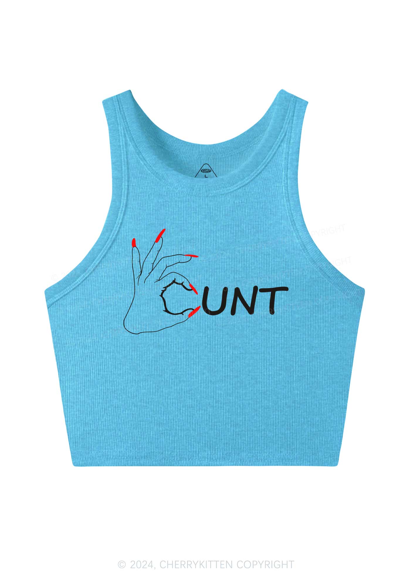 Clever Cxxt Y2K Crop Tank Top Cherrykitten