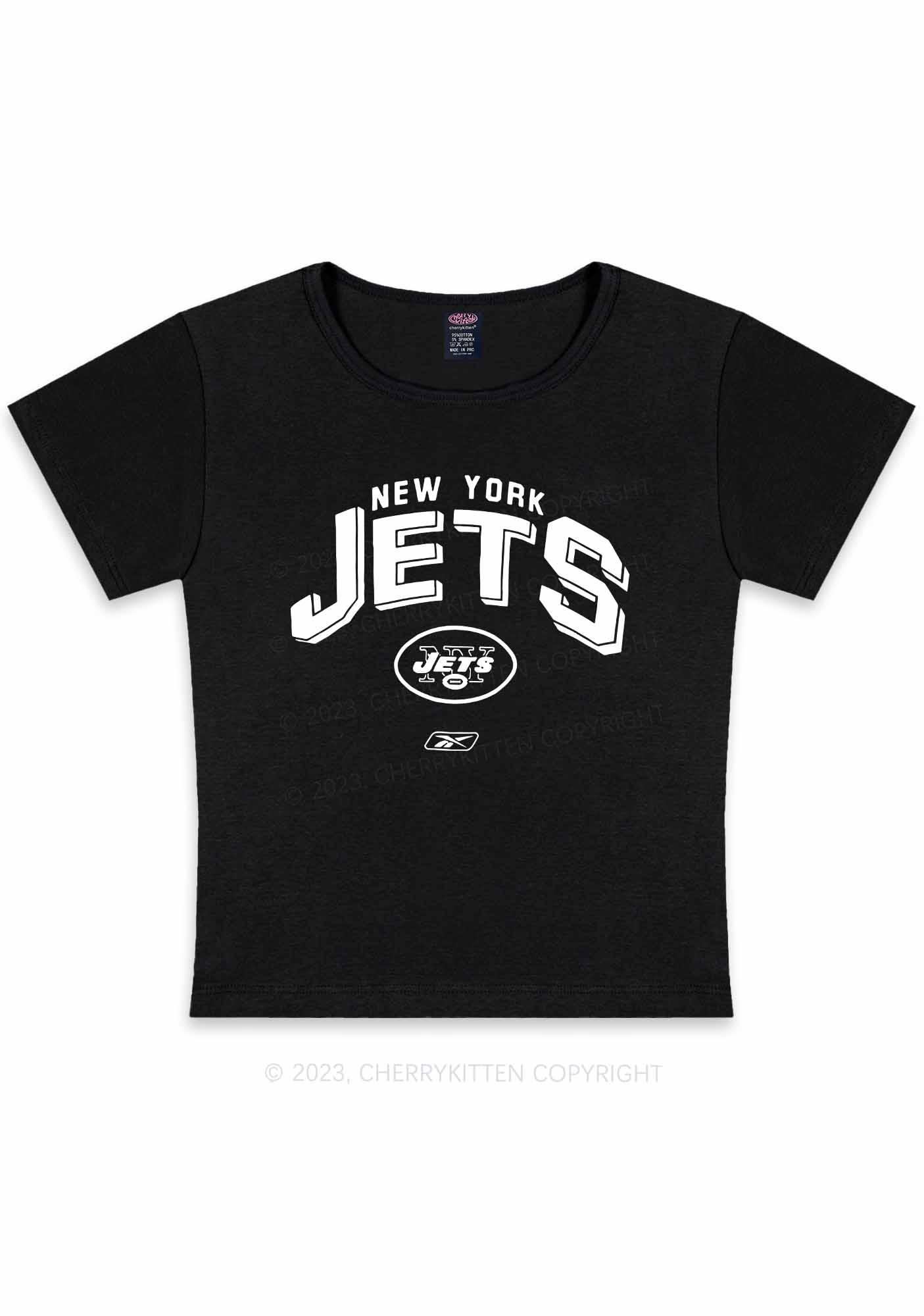 NY Jets Super Bowl Y2K Baby Tee Cherrykitten