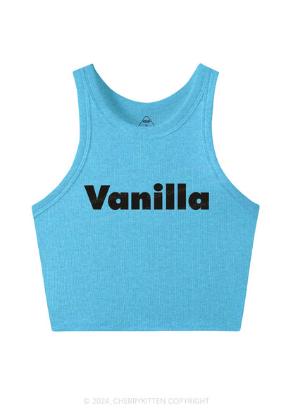 Vanilla Y2K Crop Tank Top Cherrykitten