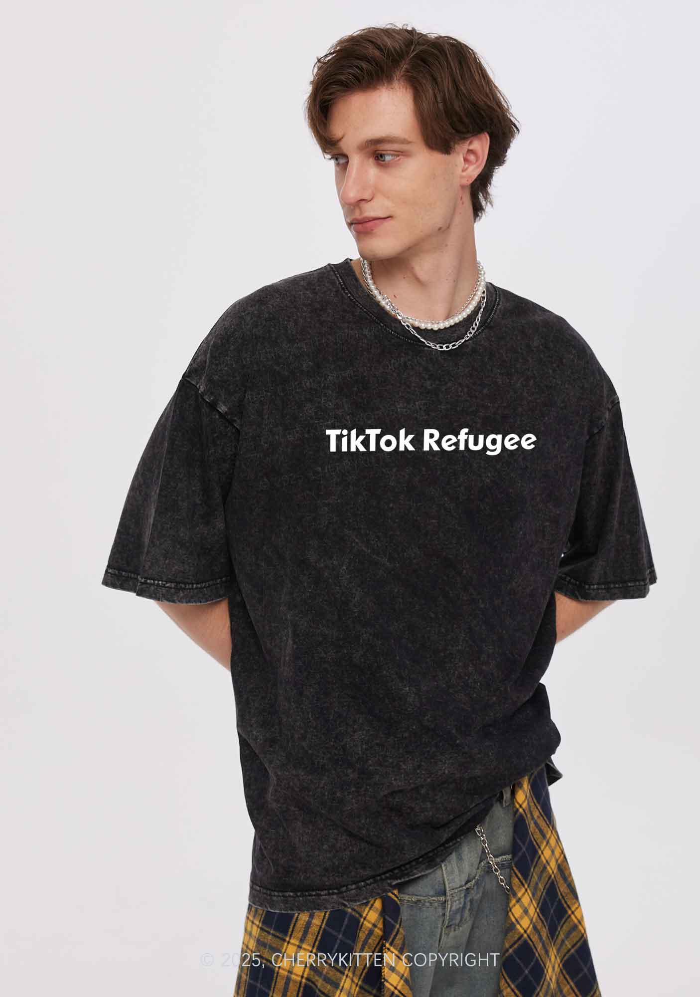 TT Refugee Y2K Washed Tee Cherrykitten