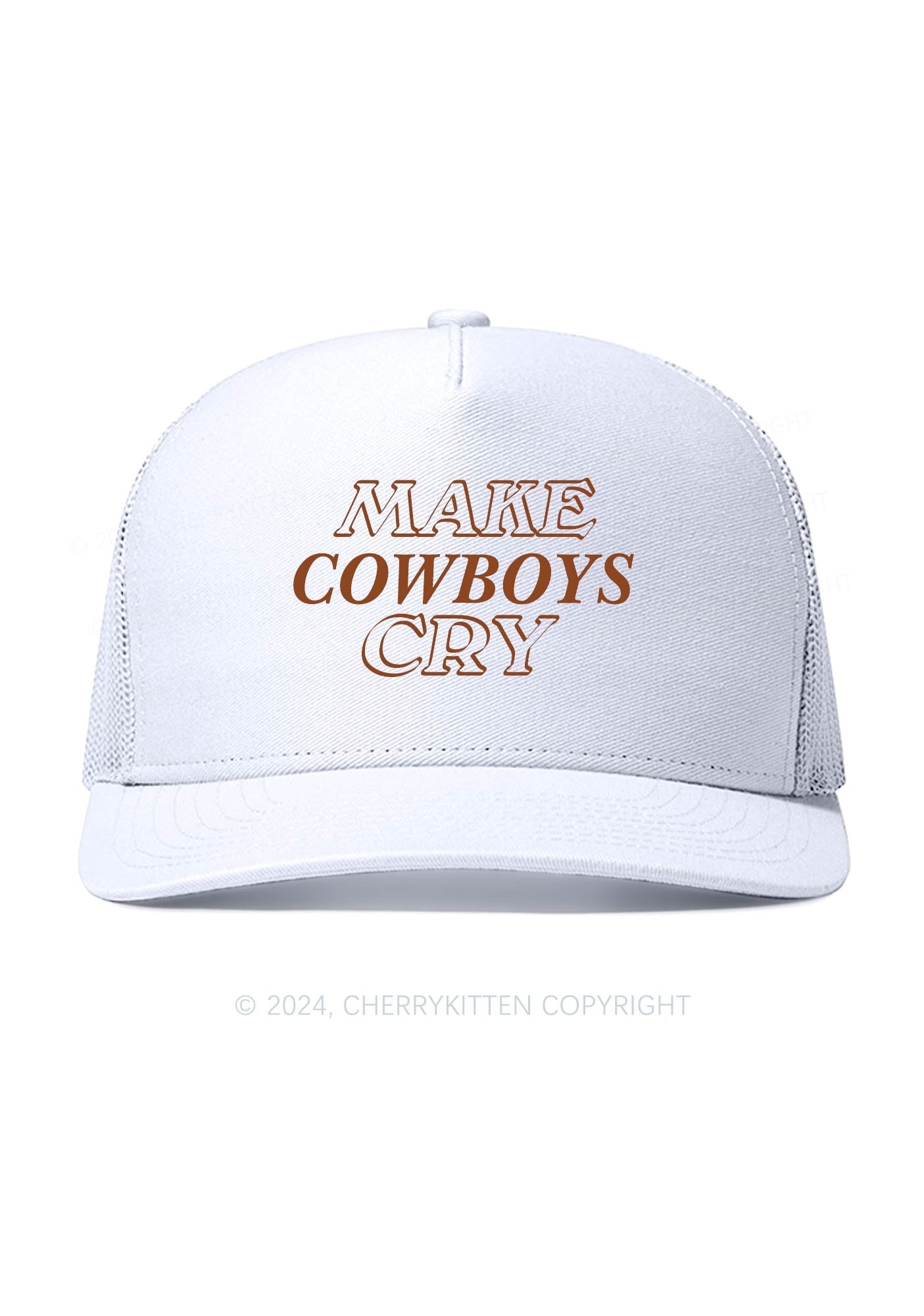 Make Cowboys Cry Y2K Trucker Mesh Hat Cherrykitten