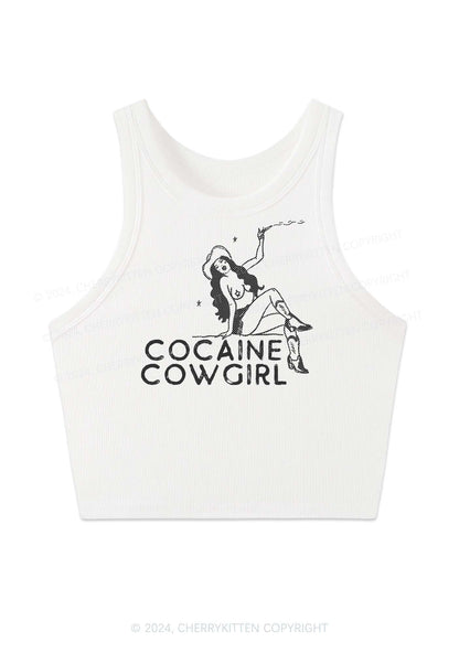 Cola Cowgirl Y2K Crop Tank Top Cherrykitten