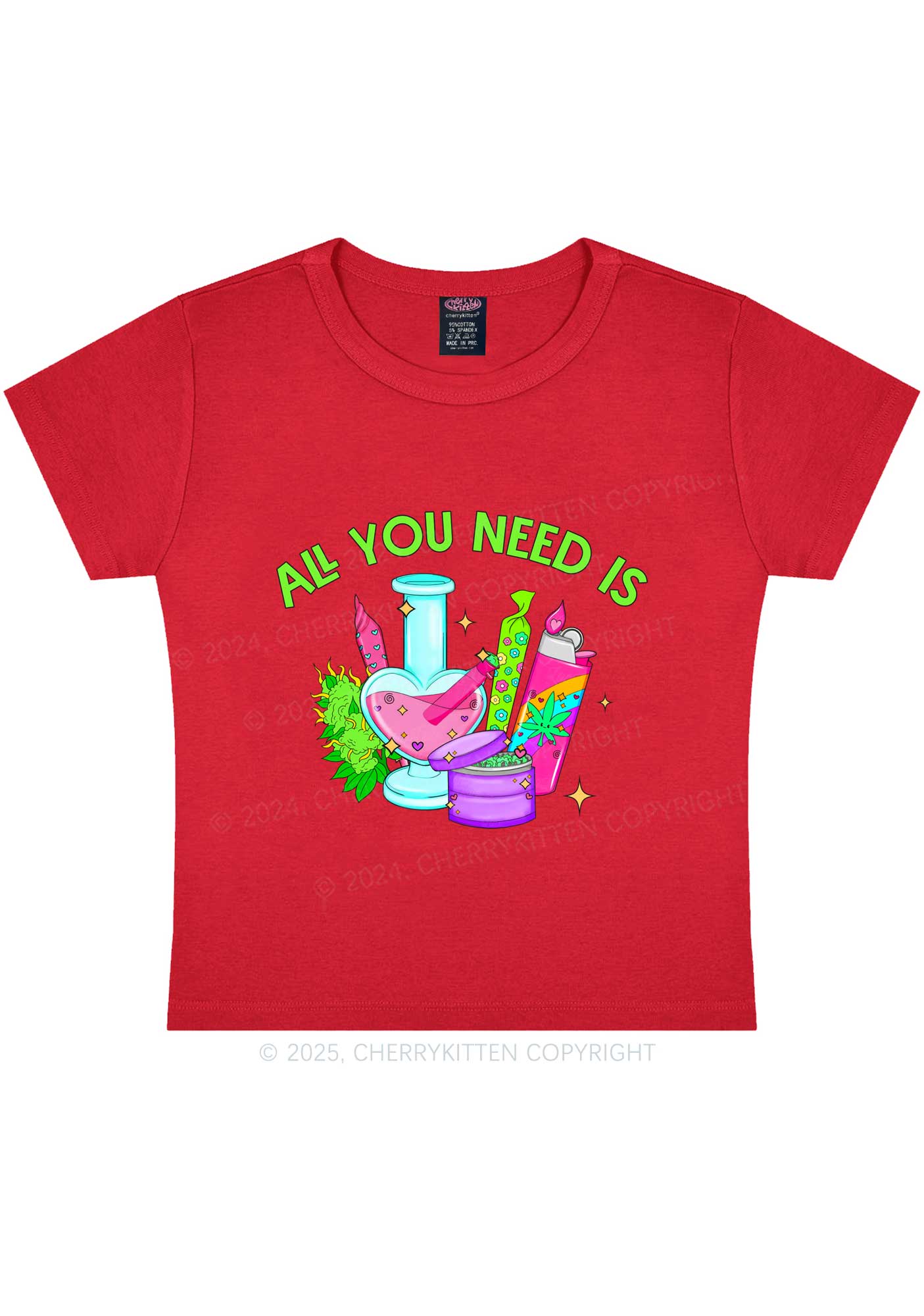 All You Need Is Y2K Baby Tee Cherrykitten