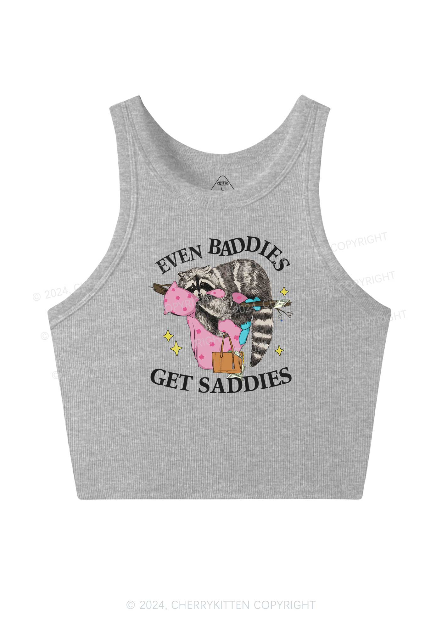 Baddies Get Saddies Y2K Crop Tank Top Cherrykitten