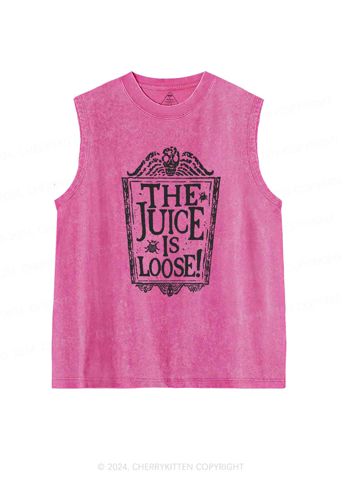 Halloween The Juice Is Loose Y2K Washed Tank Cherrykitten