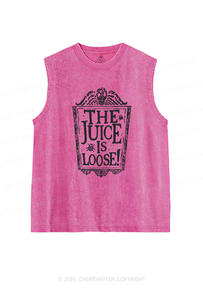 Halloween The Juice Is Loose Y2K Washed Tank Cherrykitten