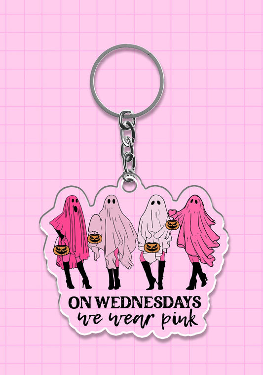 Pink Ghost Halloween 1Pc Y2K Keychain Cherrykitten