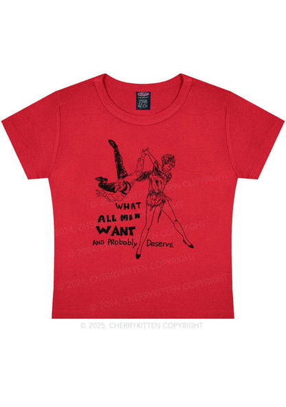 What All Men Want Y2K Baby Tee Cherrykitten