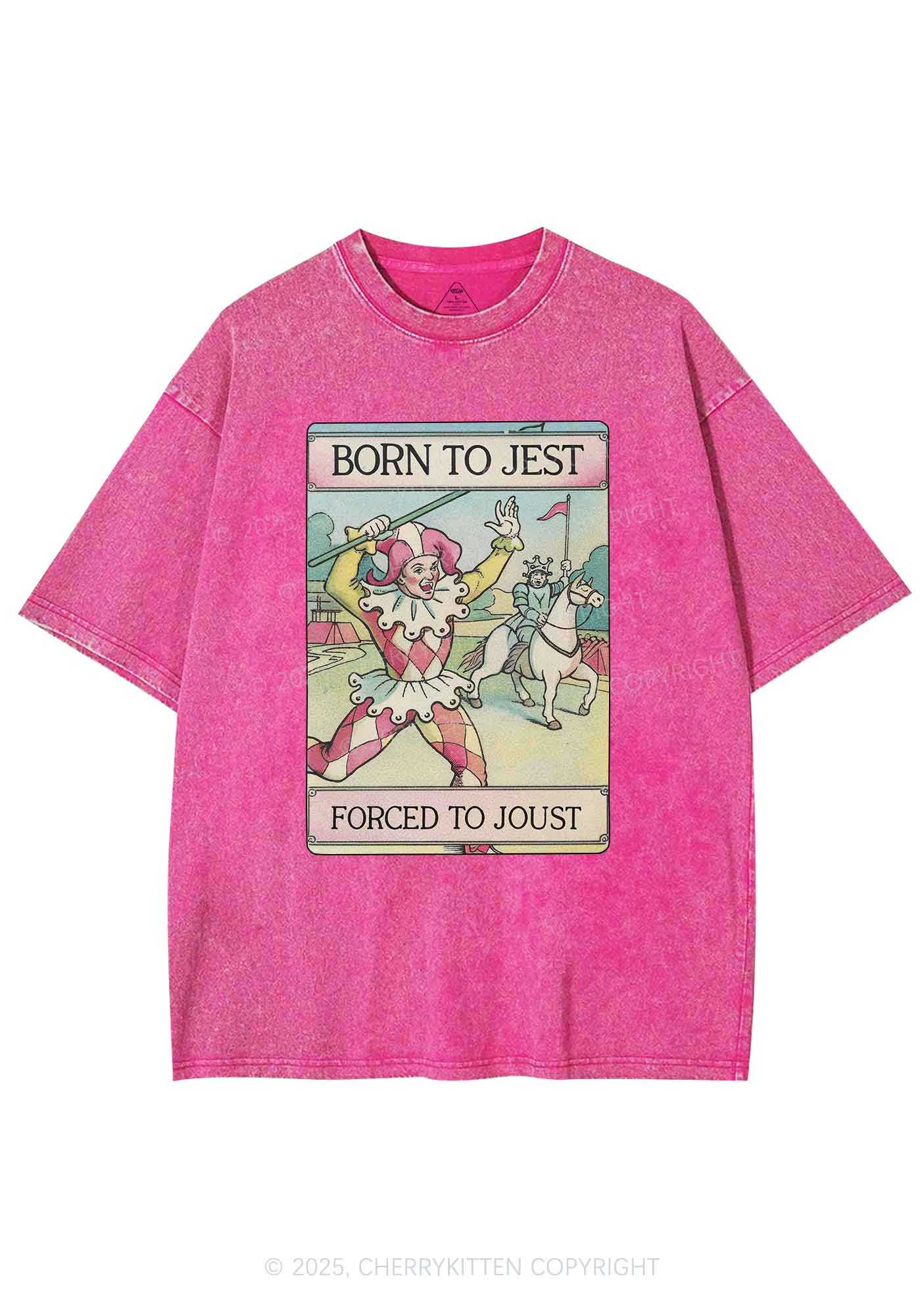 Forced To Joust Y2K Washed Tee Cherrykitten