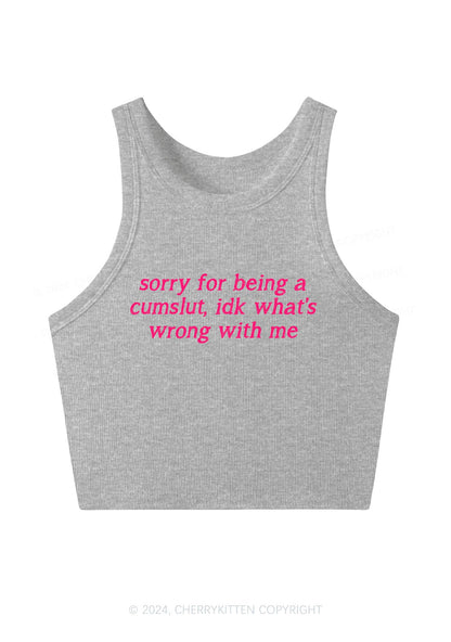 Sorry For Being Cxmslxt Y2K Crop Tank Top Cherrykitten