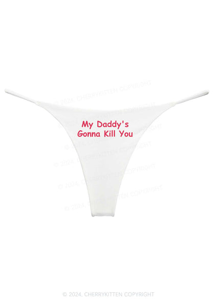 Daddy's Gonna Kill You Y2K Bikini String Thong Cherrykitten