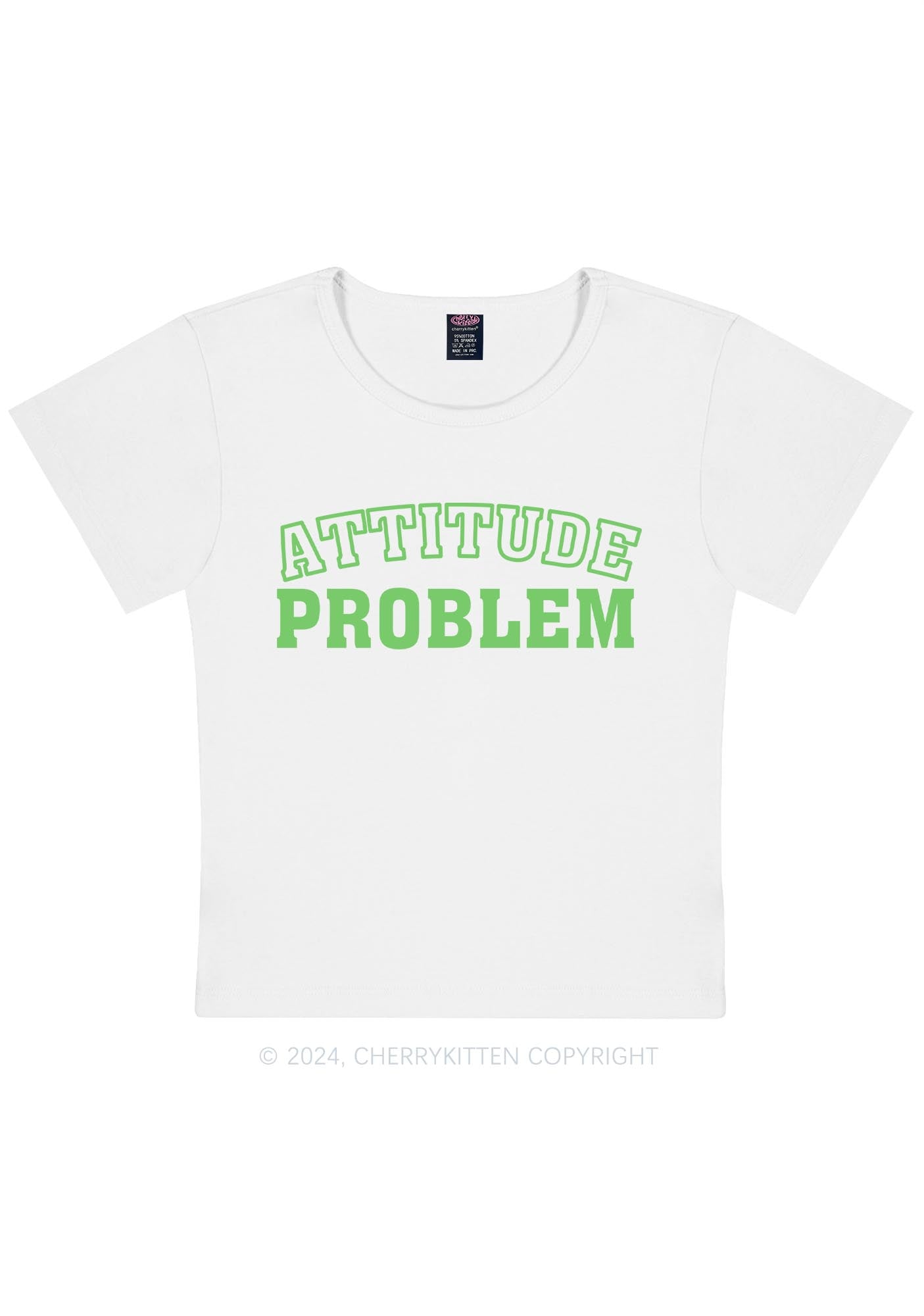 Curvy Attitude Problem Y2K Baby Tee Cherrykitten