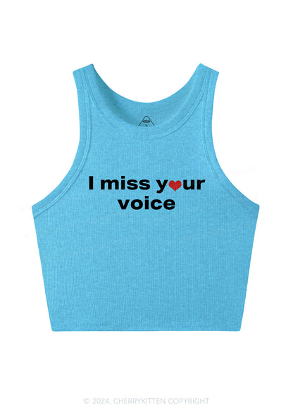 Miss Your Voice Y2K Valentine's Day Crop Tank Top Cherrykitten