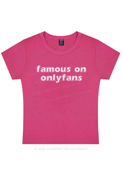 Famous On Onlyfans Y2K Baby Tee Cherrykitten