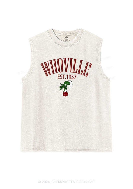 Christmas Whoville Y2K Washed Tank Cherrykitten