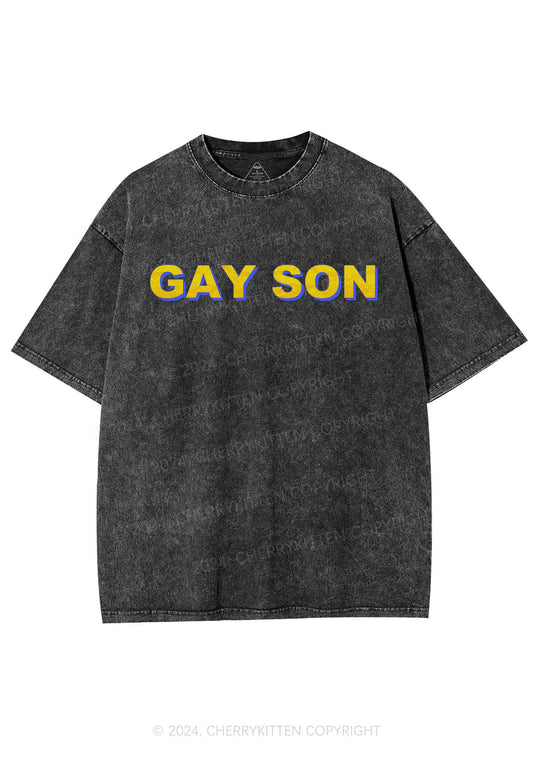 Gay Son Y2K Washed Tee Cherrykitten