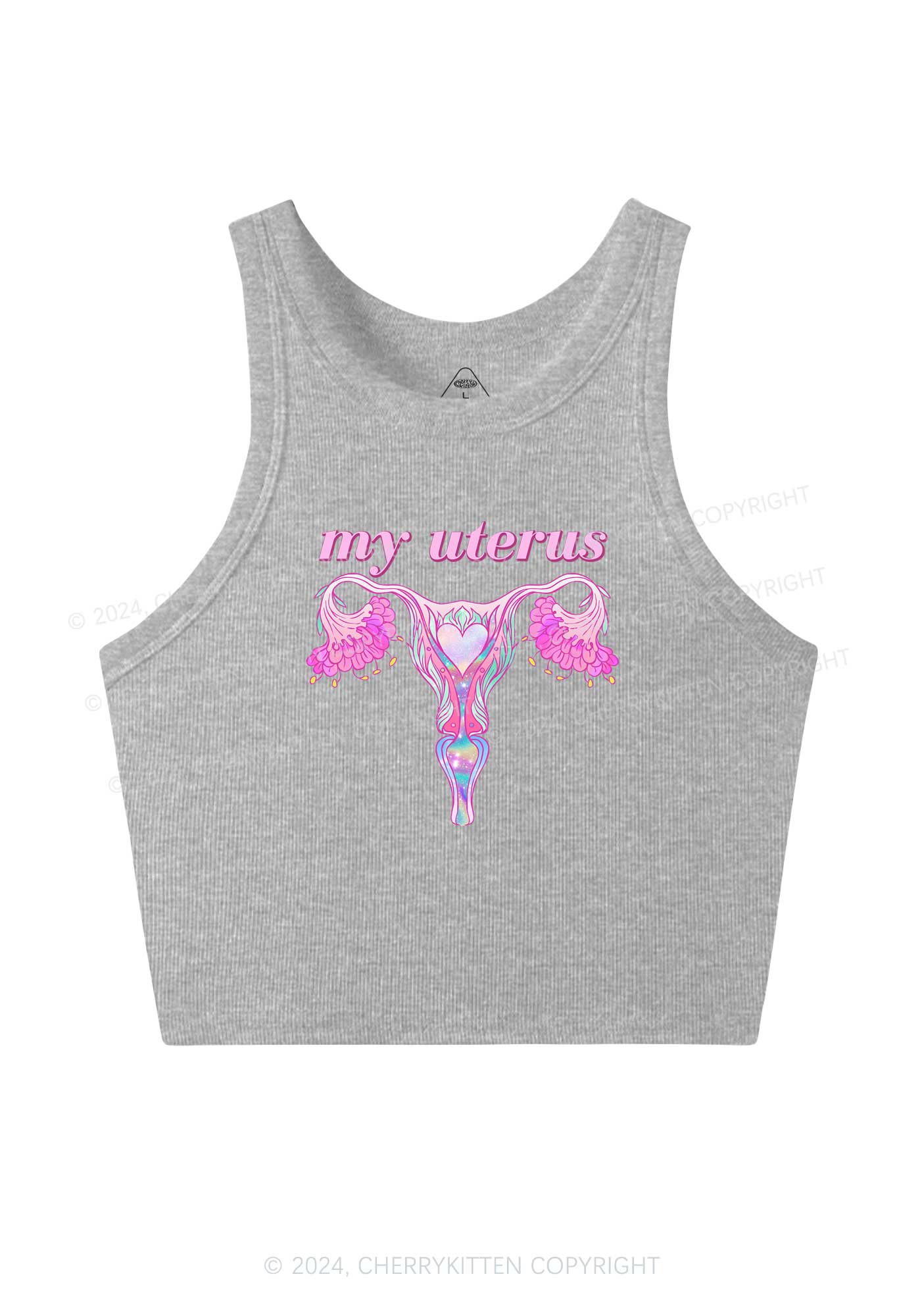 Female Organ Y2K Crop Tank Top Cherrykitten