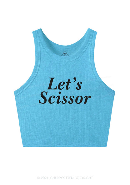 Lets Scissor Y2K Crop Tank Top Cherrykitten