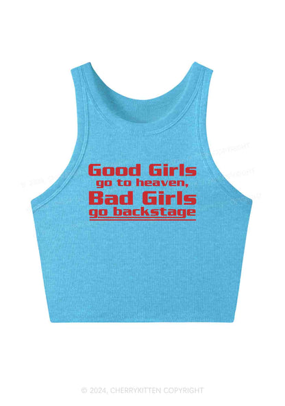 Bad Girls Go Backstage Y2K Crop Tank Top Cherrykitten