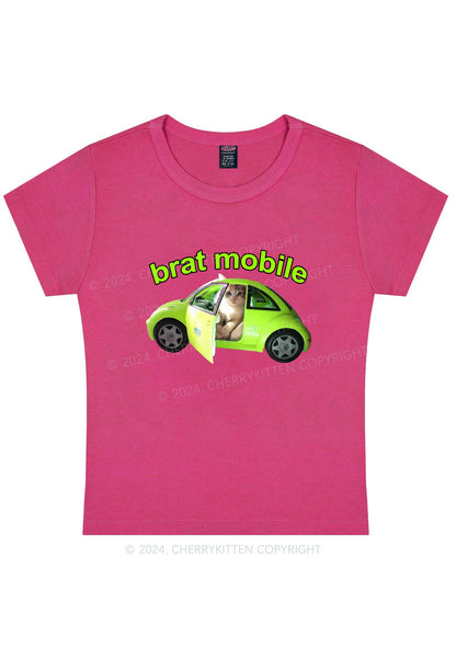 Brat Mobile Y2K Baby Tee Cherrykitten