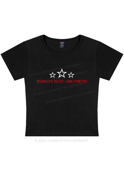 World's Best Girlfriend Y2K Baby Tee Cherrykitten