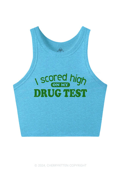 Scored High On Drxg Test Y2K Crop Tank Top Cherrykitten