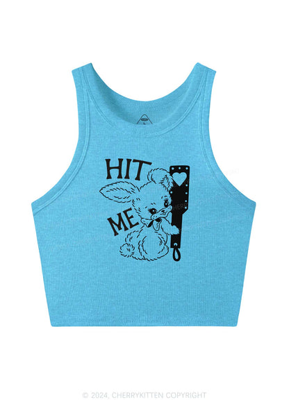 Hit Me Bunny Y2K Crop Tank Top Cherrykitten