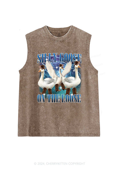 Cowboy Goose Y2K Washed Tank Cherrykitten