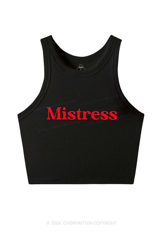 Mistress Y2K Crop Tank Top Cherrykitten