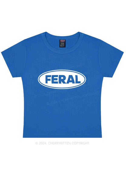 Feral Y2K Baby Tee Cherrykitten