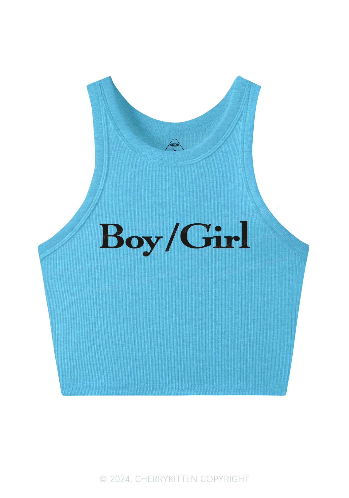 Boy Or Girl Y2K Crop Tank Top Cherrykitten