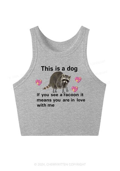 You Are In Love With Me Y2K Crop Tank Top Cherrykitten