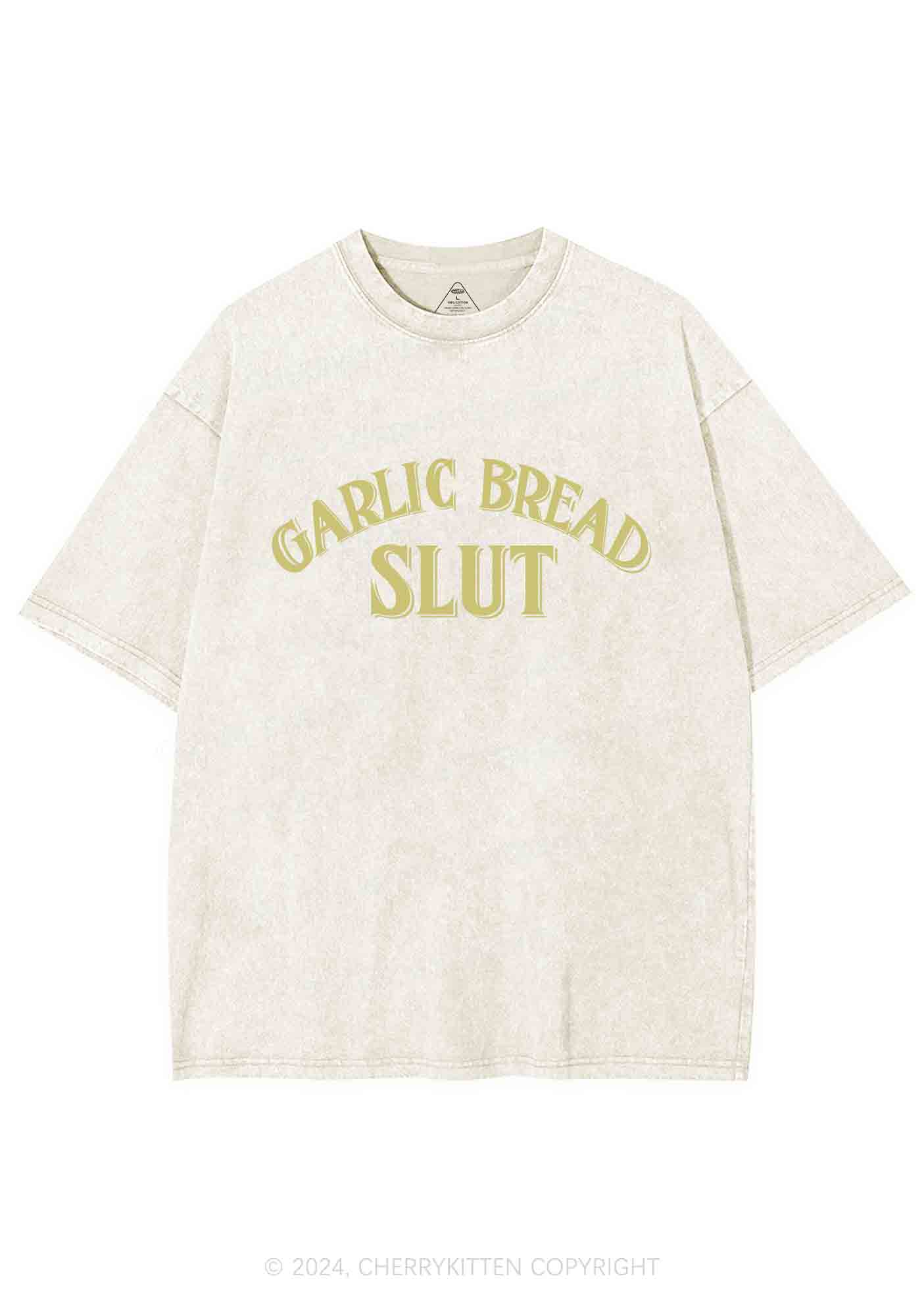 Garlic Bread Slxt Y2K Washed Tee Cherrykitten