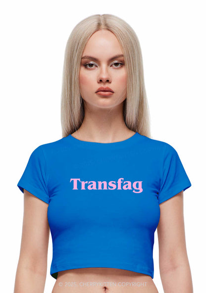 Transfag Y2K Baby Tee Cherrykitten