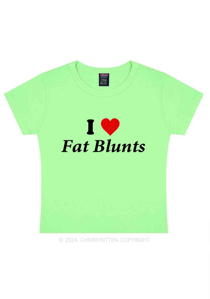 I Love Fat Blunts Y2K Baby Tee Cherrykitten