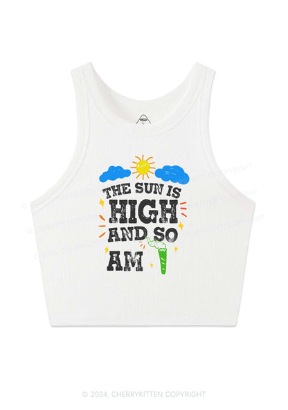 I Am High Y2K Crop Tank Top Cherrykitten