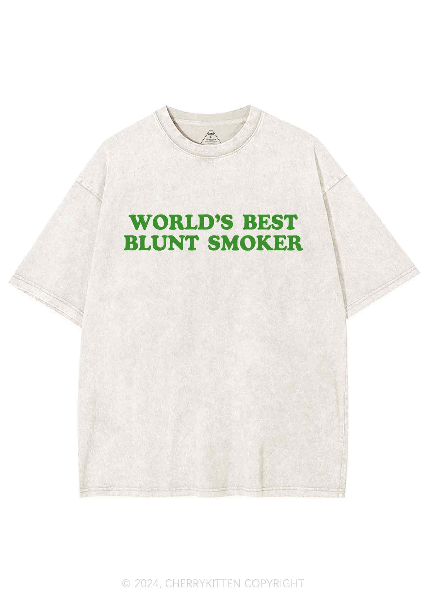 Best Blunt Smoker Y2K Washed Tee Cherrykitten