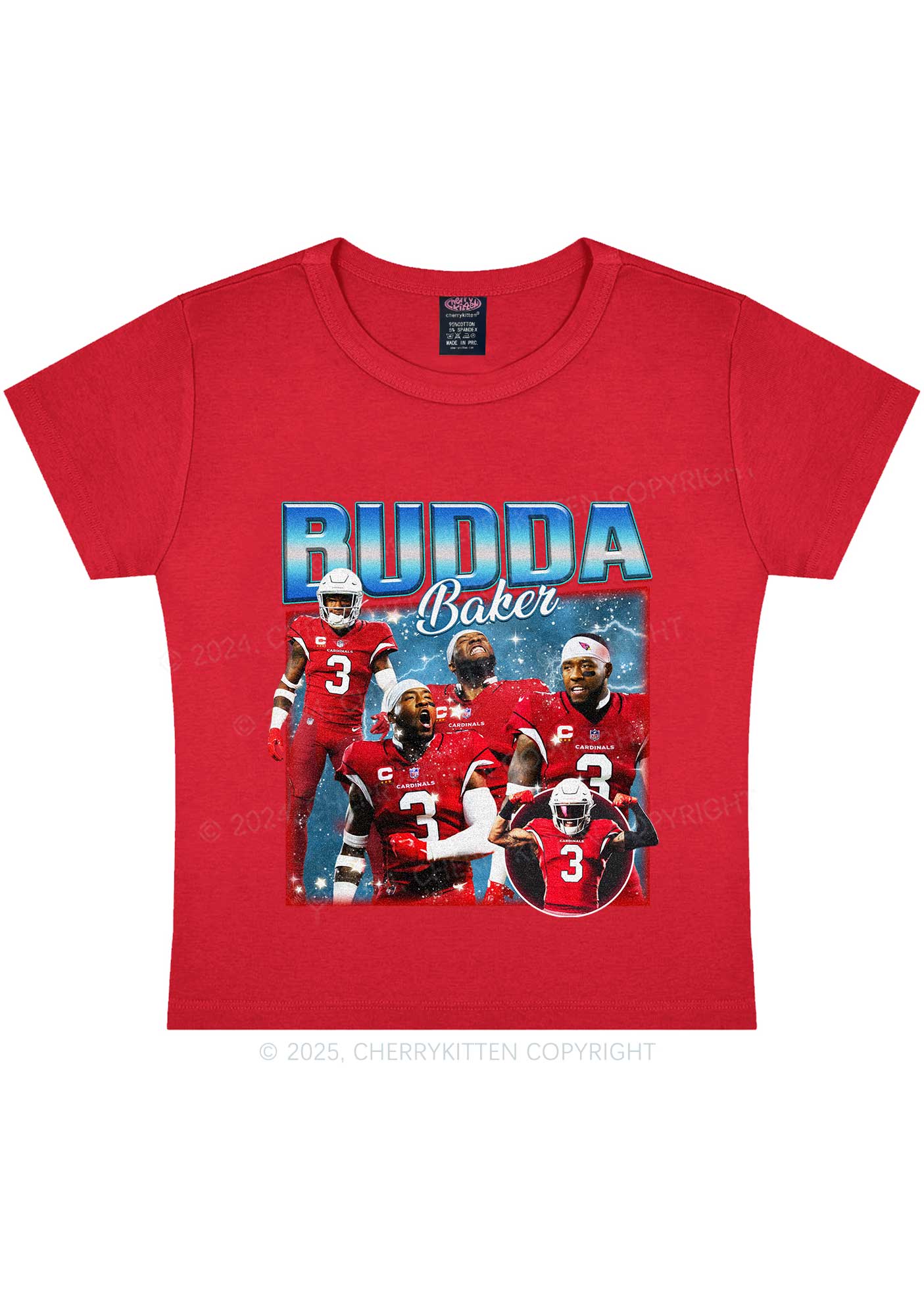 Blue Budda Y2K Super Bowl Baby Tee Cherrykitten