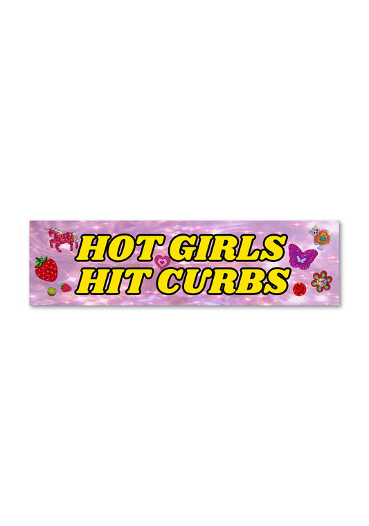 Hot Girls Hit Curbs Y2K Car Bumper Magnet Cherrykitten