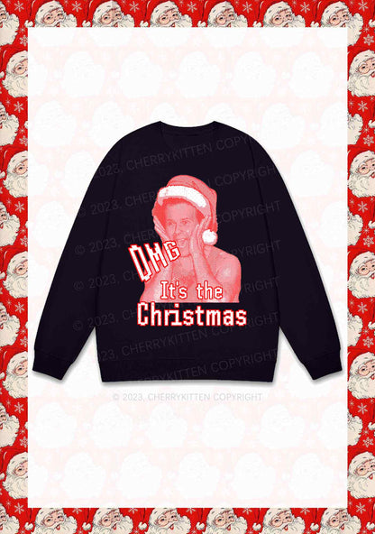 OMG It's The Christmas Y2K Sweatshirt Cherrykitten