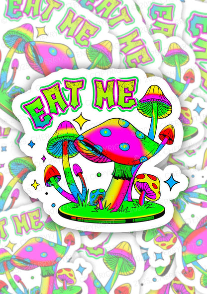 Eat Me Mushroom 1Pc Y2K Sticker Cherrykitten